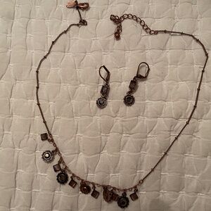 Lia Sophia necklace and earrings